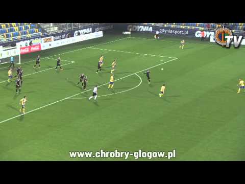 31.10.2014 skrót meczu Arka Gdynia - Chrobry Głogów 1-0