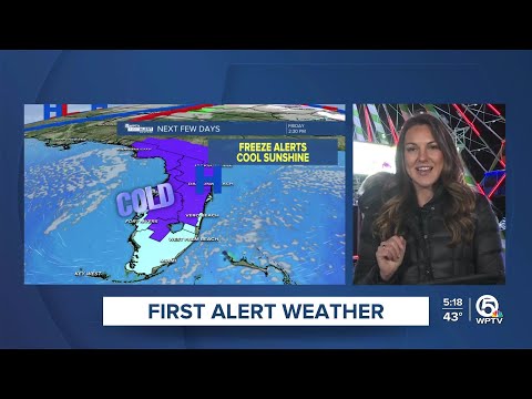 WPTV First Alert Weather Forecast for Morning of Friday, Jan. 16, 2026