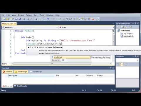 Visual Basic Tutorial 8 Variables Youtube