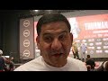 ANGEL GARCIA TO THURMAN "PACQUIAO IS GONNA HUMBLE YOU & TAKE YOUR SOUL" AFTER WEIGH INS