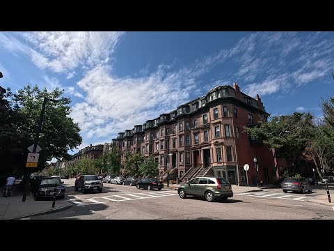 ⁴ᴷ⁶⁰ Walking Boston, MA: South End neighborhood tour