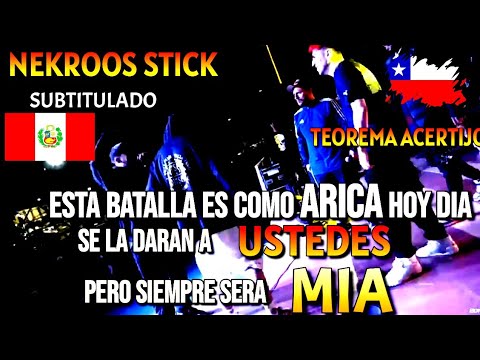 🇵🇪 'NEKROOS STICK' vs 🇨🇱 'TEOREMA ACERTIJO'  '4X4' SUBTITULADO  (BDM Gold Chile 2022)