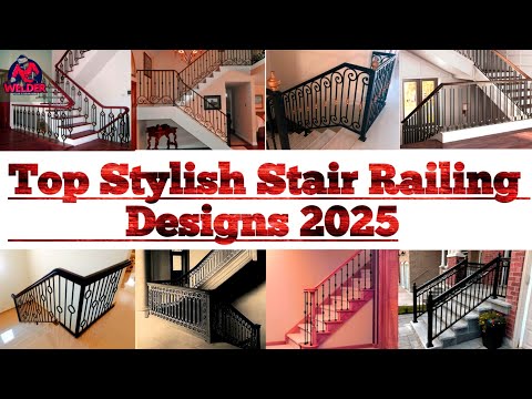 Top Stylish Stair Railing Designs 2025 | Modern Iron & Steel Railing Ideas for Home & Office