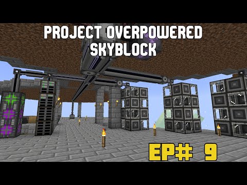 Starter Autocrafting Setup with Applied Energistics 2 | Project Overpowered Skyblock | EP# 9