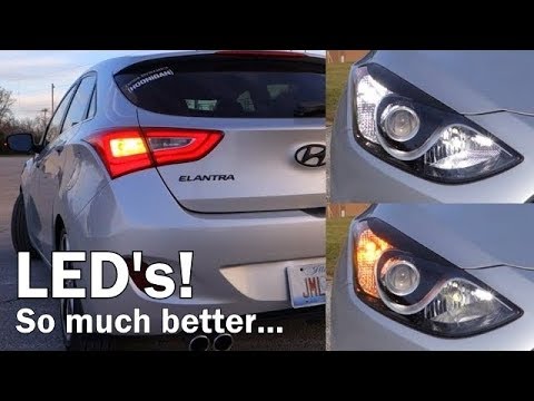 Installing Front/Rear Turn Signal LED Bulbs! - 2013 Hyundai Elantra GT