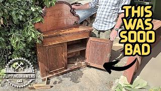 Restoring Victorian sideboard I wasn't sure I could