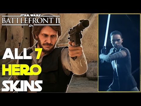 Battlefront 2 - All SEVEN Hero Skins