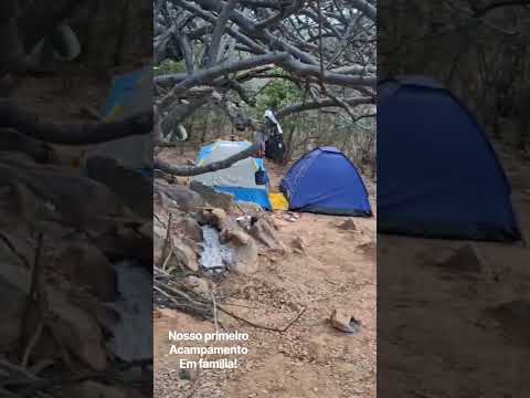 nosso primeiro acampamento em família, na cidade de Jatauba, pe, aproveitando oque a natureza tem!