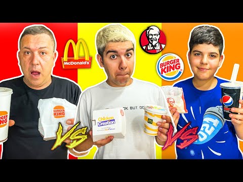 🍔 MCDONALD'S vs BURGER KING vs KFC 🍟