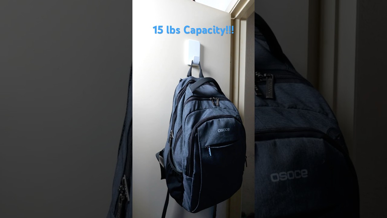 15 lb Capacity Command Hooks #commandhooks #wallhook #commandstrips