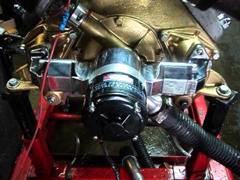 High performance engine with electric water pump