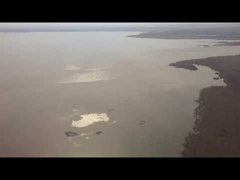 Jezioro Gardno Panorama z lotu ptaka