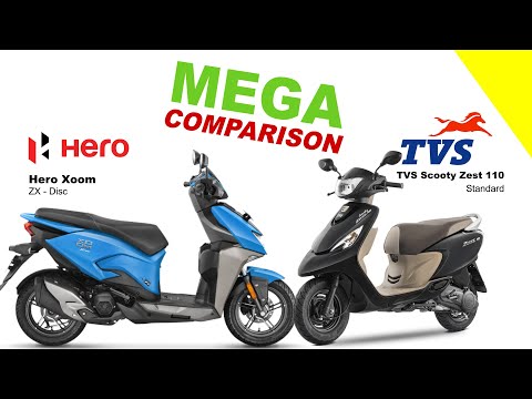Hero Xoom vs Scooty Zest | MEGA COMPARE | Bike Info