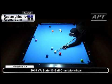 2018 VA State 10-Ball Championships: Ruslan Chinakhov vs Reymart Lim Hot Seat Match