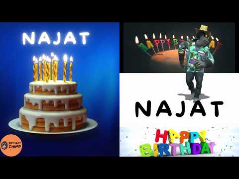 NAJAT Happy Birthday Song and Dance - It's Your Birthday - Happy Birthday to You NAJAT