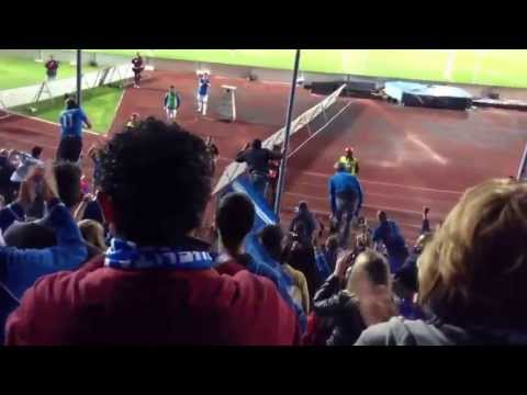 Empoli Novara 26/05/2013 - applausi e ringraziamenti del settore Novarese