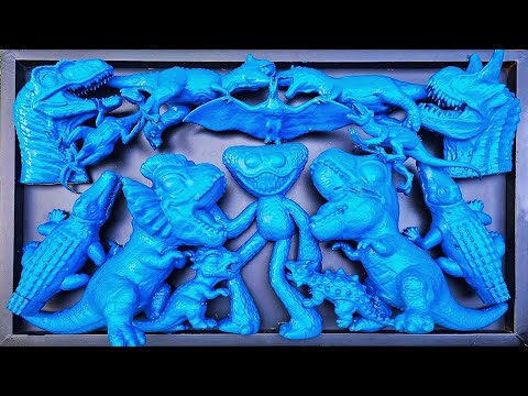 Cleaning Dirty Dinosaur Toys - Wash and Restore Dino Figures for Kids