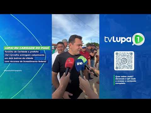 Toninho de Caridade e prefeito Clei Carvalho entregam calçamento em dois bairros da cidade: