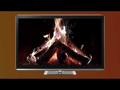 TV Fireplace using Chromecast Video