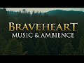 Braveheart Music & Ambience | Calming Scottish Music with Beautiful Nature in 4K