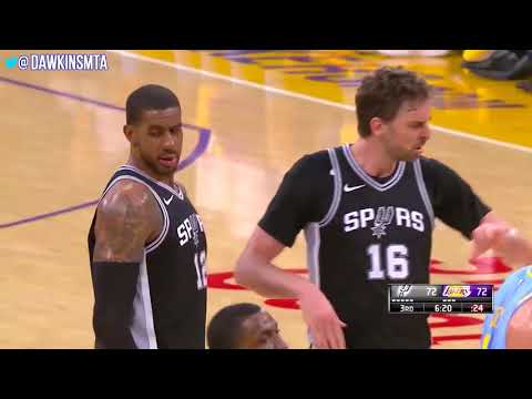 LaMarcus Aldridge Full Highlights 2018.4.4 LA Lakers vs SA Spurs 28 9 4! | FreeDawkins
