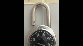 How to Open Your Combination Lock