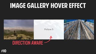 Image Gallery Hover Effect | HTML, CSS, jQuery Tutorial