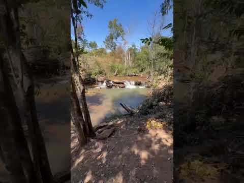 entra da cachoeira do racho da minha família uruaçu Goiás vista do lago 🥀✨inscreva-se curta comenta