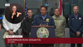 Florida Gov. Ron DeSantis gives update on aftermath of Hurricane Milton