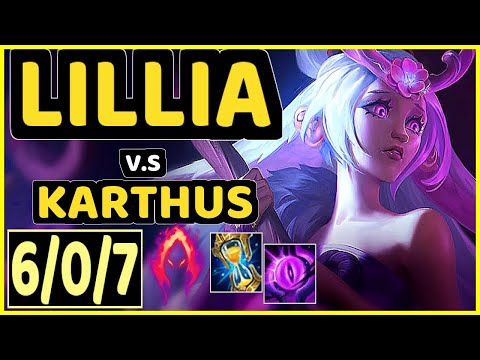 KREOX (LILLIA) vs KARTHUS - 6/0/7 KDA JUNGLE GAMEPLAY - EUW Ranked GRANDMASTER