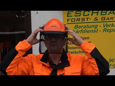 Stihl Forsthelm Dynamic Expert mit Gehörschutz und Drehverstellung ausführlich erklärt