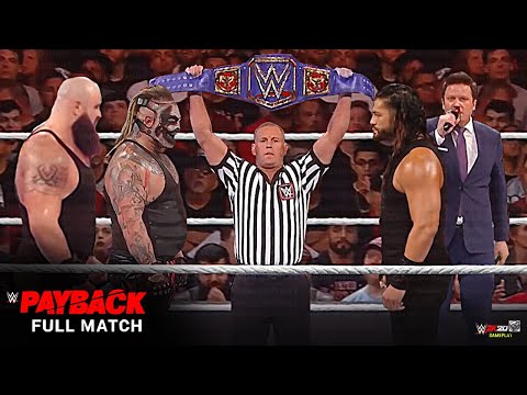 FULL MATCH: Roman Reigns vs. The Fiend vs. Braun Strowman - Universal Title Match: WWE Payback 2020