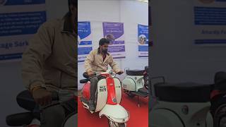 Riding a 1960s lambretta scooter Kolhapur exhibition #lambretta #scooter #dypcet #g2bullet #2stroke