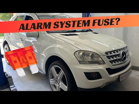 Mercedes W164 Alarm System Siren fuse relay location replacement ML280 ML320 ML350 ML500 ML550 ML400