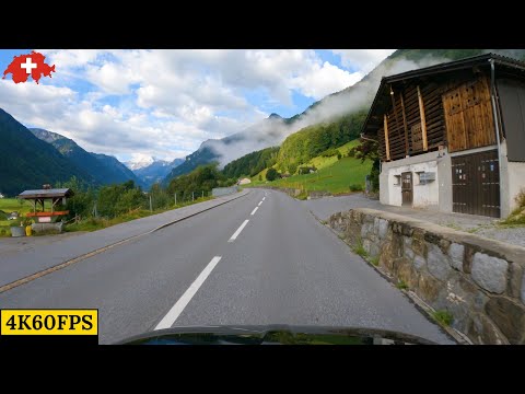 Driving in Switzerland -  Näfels To Linthal - 4K60 Road Trip