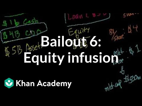 Bailout 6: Getting an Equity Infusion