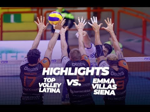 HIGHLIGHTS - Top Volley Latina VS Emma Villas Siena - 4 round 1st half