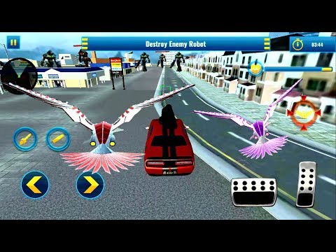 ► Eagle Robot Transform Car - Muscle Car Robot Transformation Game Real Eagle Transformer Hunt