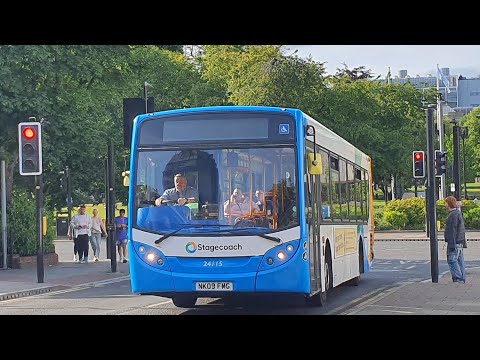 Journey on Route 100 | NK09FMG/24115 - Stagecoach North East: MAN 18.240LF/ADL Enviro 300