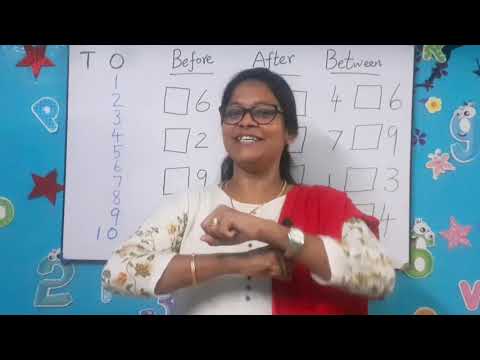 Identify and learn Before, After and Between numbers easily / Diana's Classroom.