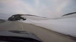 Driving on the Northernmost Highway in the World - E69, from Honningsvag to Nordkapp, Norway