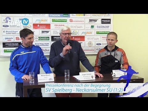 Pressekonferenz nach SV Spielberg vs. Neckarsulmer Sport-Union am 5.5.2019