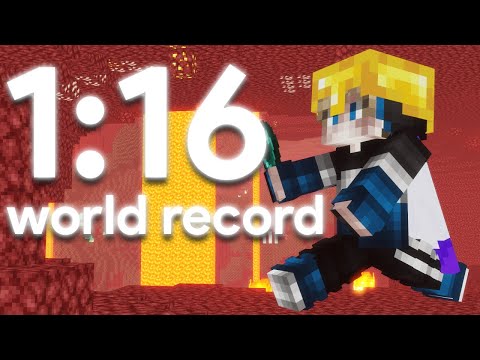 [FWR] Minecraft in 1:16 (Set Seed Speedrun)