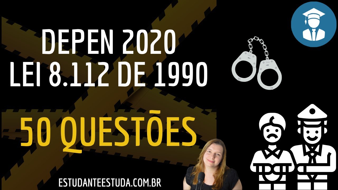 DEPEN, Lei 8.112 de 1990, 50 Questões de concursos, Vença a corrida da aprovação. E ai? Topa?