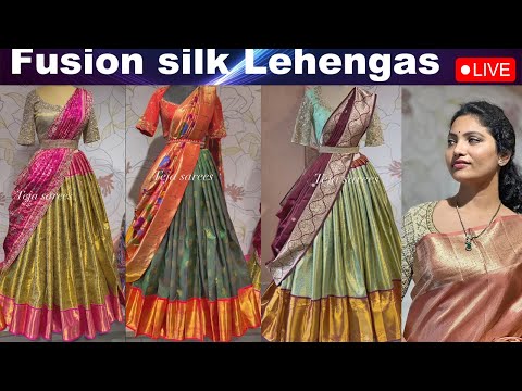 Fusion silk Lehengas | Pattu Lehangas | Kanchivaram...