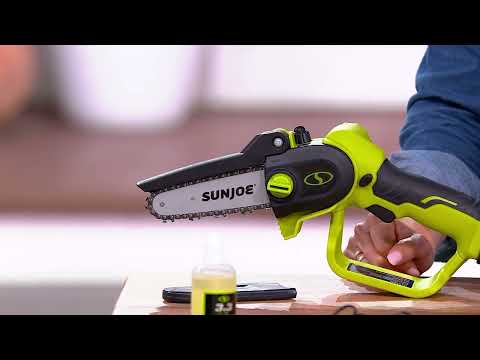 Sun Joe 24V Hand-held Chainsaw with Extending Long Reach Pole on QVC