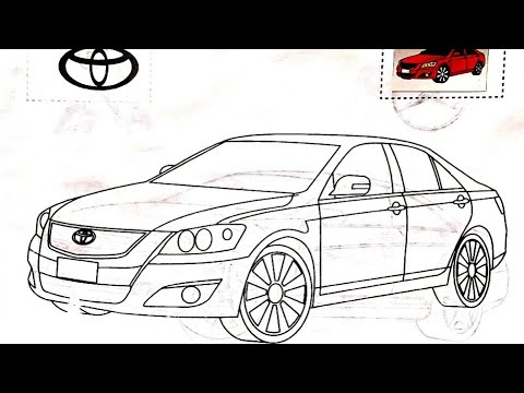 Glitter Toyota Car Coloring Pages