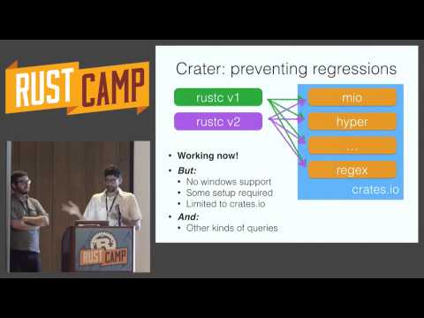 RustCamp 2015 - Keynote: Rust 1.0 in Number by Aaron Turon and Niko Matsakis