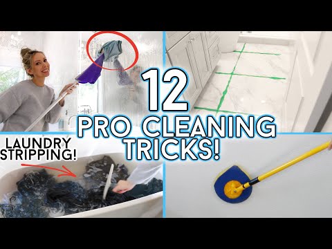 12 MIND-BLOWING Cleaning Tips from PROFESSIONAL HOUSEKEEPERS!