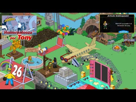 Los Simpson Springfield "Homerpalooza, Cap. 26 - El avión de las estrellas del pop" por Tony